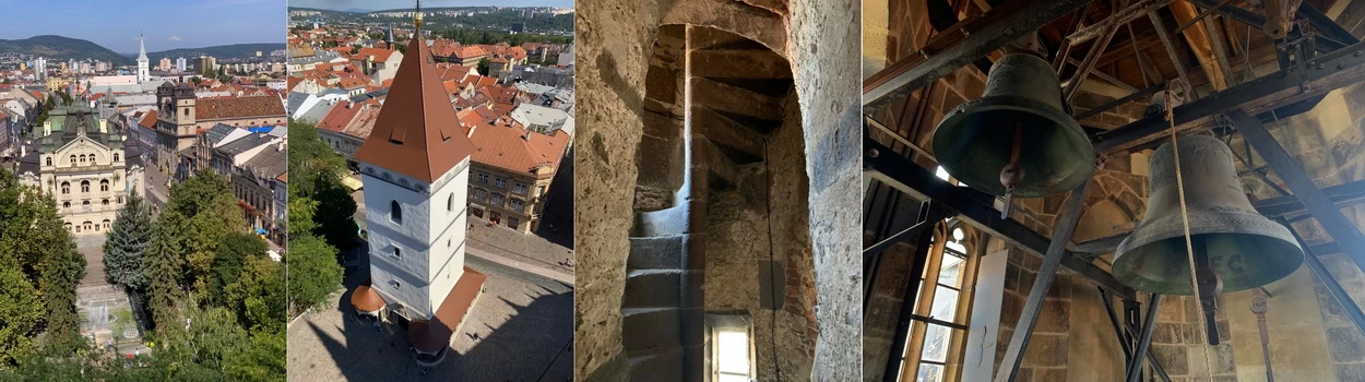 Nejdříve dobrodružná cesta úzkými schody, ale výhled ze Zikmunodvy věže za to stál