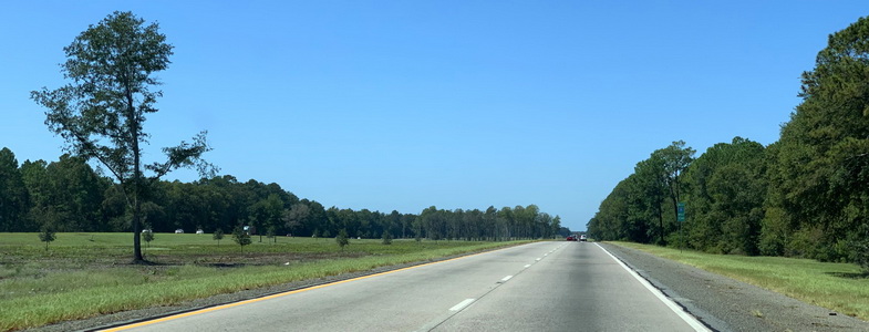 Jim Gillis Historic Savannah Parkway - Evakuační dálnice obklopená zelení