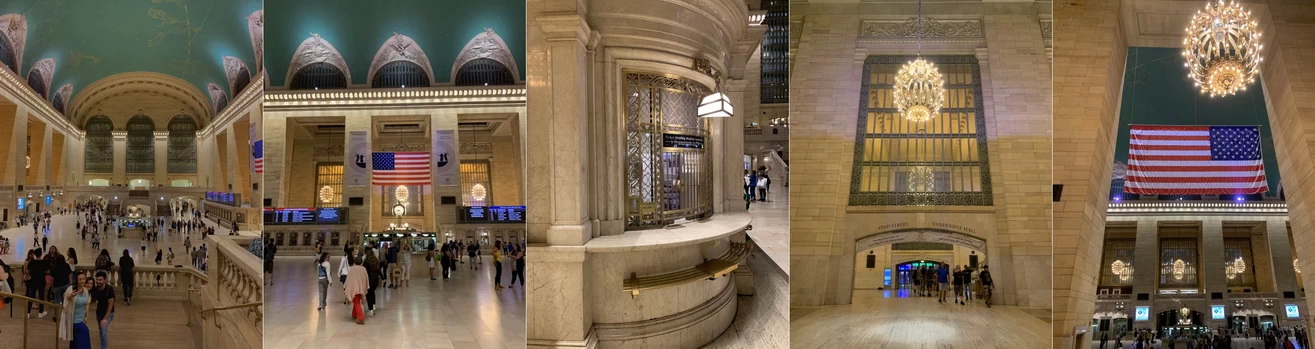 Grand Central Terminal alias Grand Central Station. Překrásná budova vestibulu, ale jakmile člověk přijde na starší nástupiště, vejde úplně do jiného světa.