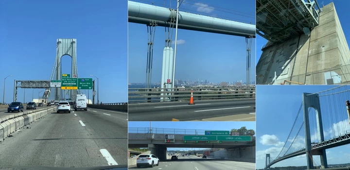 Obří dvoupatrový most Verrazano-Narrows Bridge spojující Staten Island a Brooklyn je jeden z mostů, který si v NY nechcete nechat ujít...